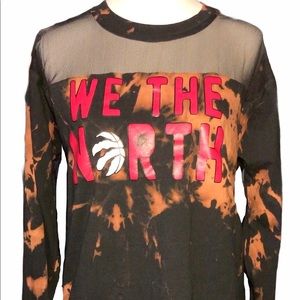 XXL Toronto Raptors long-sleeve crew neck t-shirt